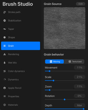 Round Brush Grain Source